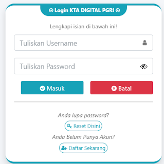 Register PGRI Mandailing Natal - Persatuan Guru Republik Indonesia Cabang Mandailing Natal